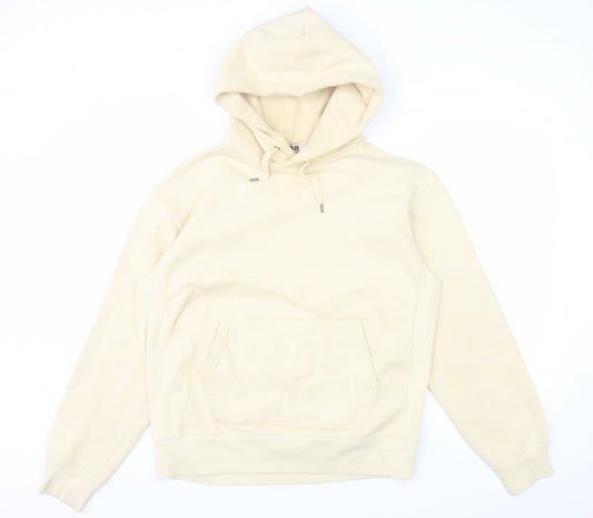 Uniqlo Men’s Beige Pullover Hoodie Fleece Lined Size M
