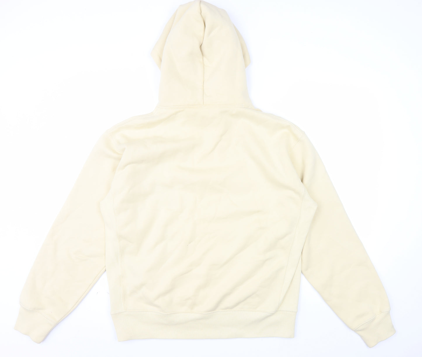 Uniqlo Men’s Beige Pullover Hoodie Fleece Lined Size M