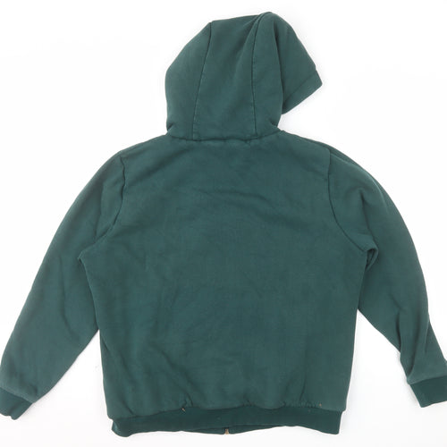 LeMieux Womens Green Full Zip Hooded Sweatshirt UK16 Lined Fleece