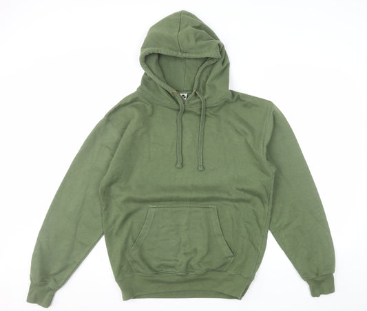 Club Classic Men's Green Pullover Hoodie Size M Regular Fit