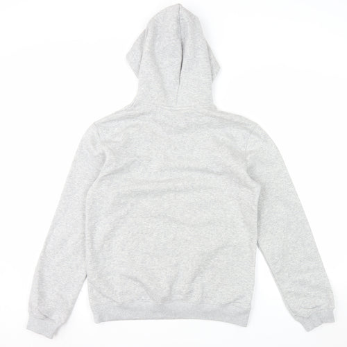 H&M Girls Grey Pullover Fleece Hoodie 13-14 Years Regular Fit