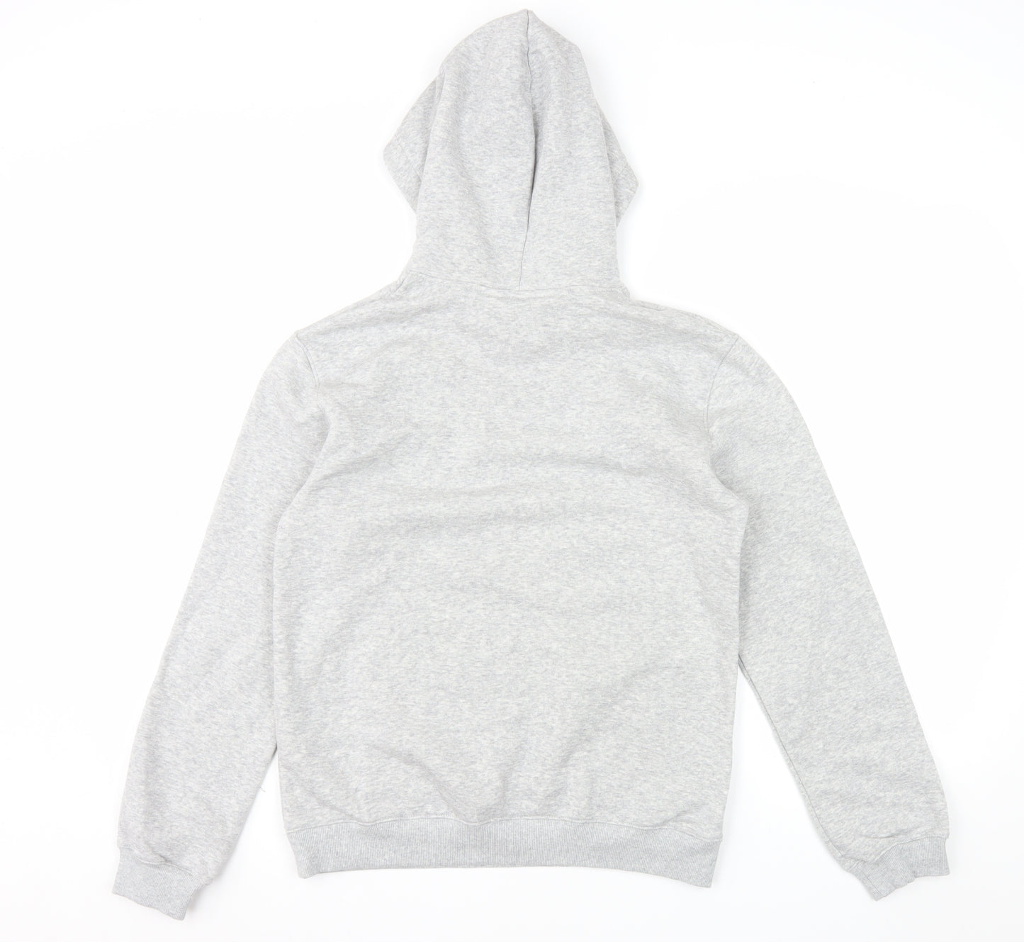 H&M Girls Grey Pullover Fleece Hoodie 13-14 Years Regular Fit
