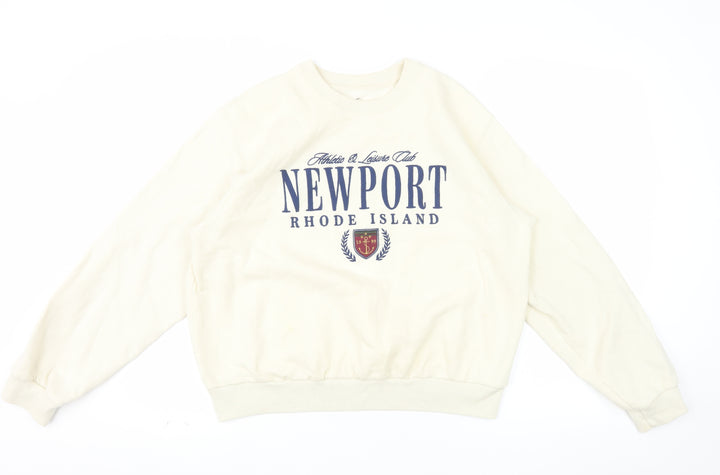 Hollister Womens Beige Newport Rhode Island Pullover Sweatshirt XS