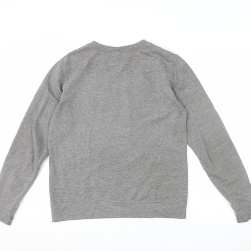 Batch1 Women's Grey Bee Happy Pullover Sweatshirt Size M
