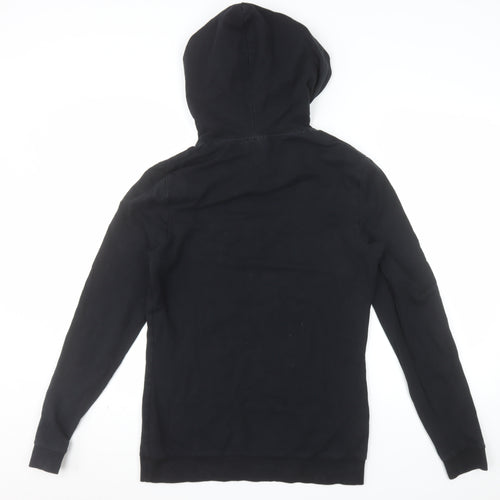 ASOS DESIGN Women's Black Pullover Hoodie Size M Cotton Blend