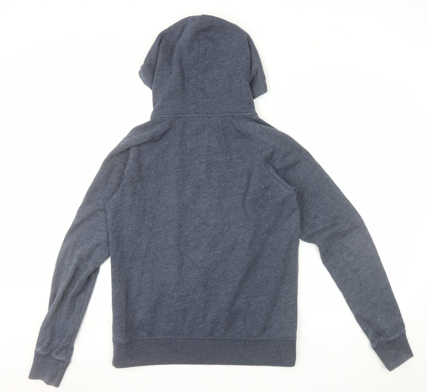 Jack Wills Womens Blue Full Zip Hoodie Size 12 Cotton Blend Casual