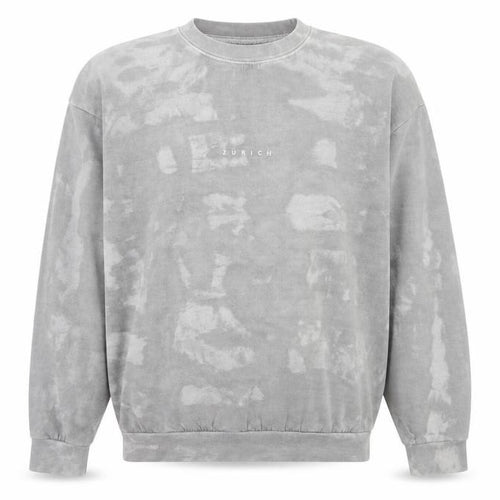 Topman Men’s Grey Zürich Graphic Pullover Sweatshirt Size S