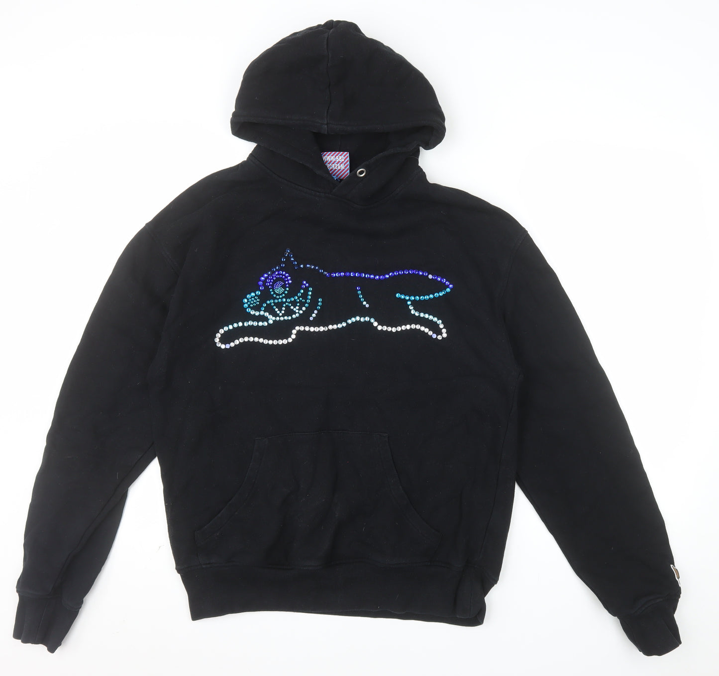 Icecream by Billionaire Boys Club Women Black M Pullover Hoodie Rhinestone Design