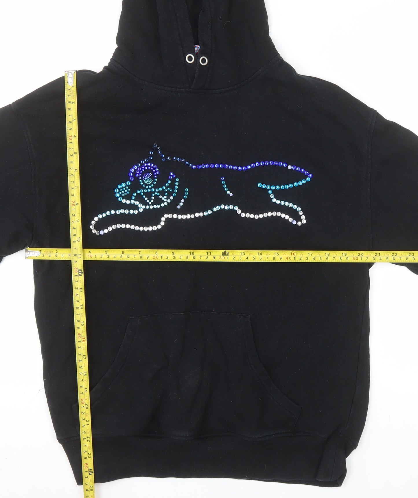 Icecream by Billionaire Boys Club Women Black M Pullover Hoodie Rhinestone Design