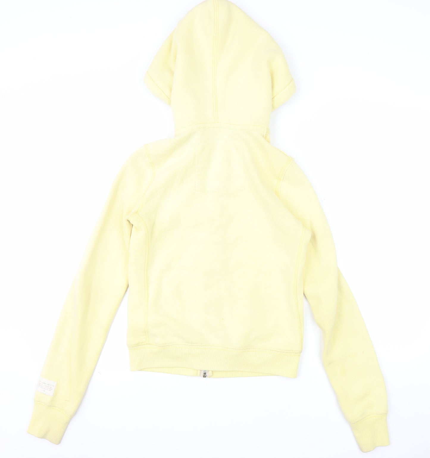 Abercrombie & Fitch Women's Yellow Full Zip Hoodie Size S
