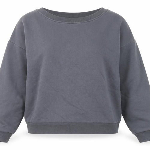 Nutmeg Women Grey Size 14 Pullover Sweatshirt Cotton Blend