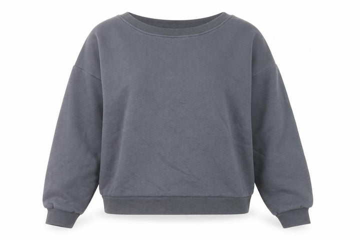 Nutmeg Women Grey Size 14 Pullover Sweatshirt Cotton Blend