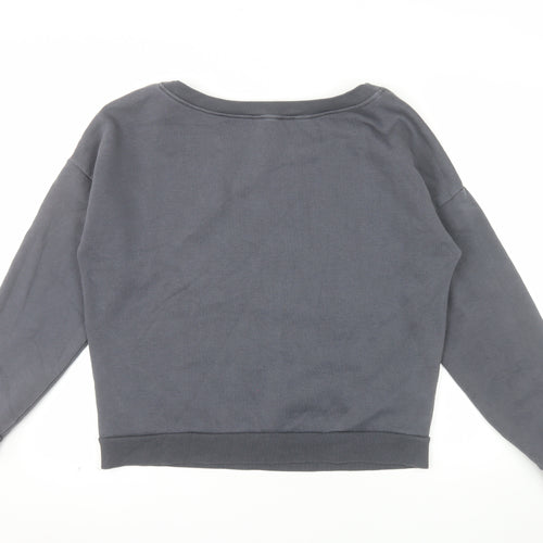 Nutmeg Women Grey Size 14 Pullover Sweatshirt Cotton Blend