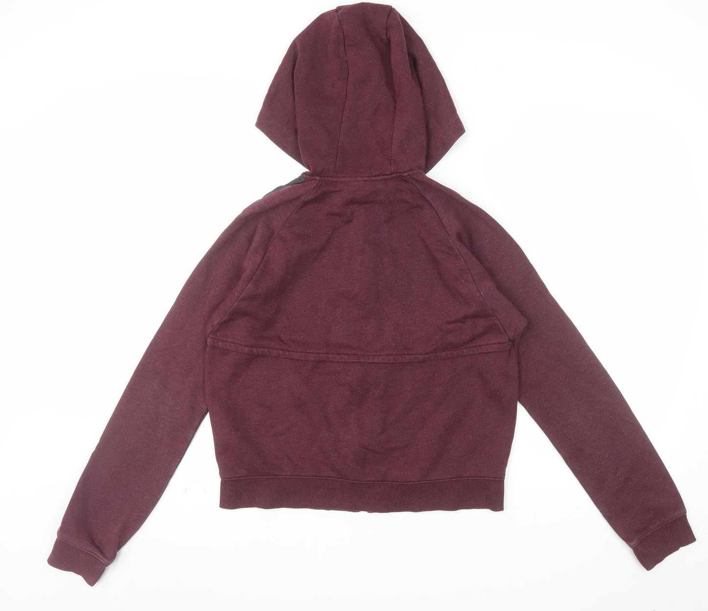 Under Armour Women Burgundy Full Zip Hoodie Size S Relaxed Fit