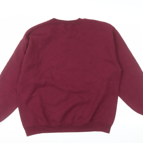 Gildan Men's Red Barts H London Graphic Pullover Sweatshirt Size L