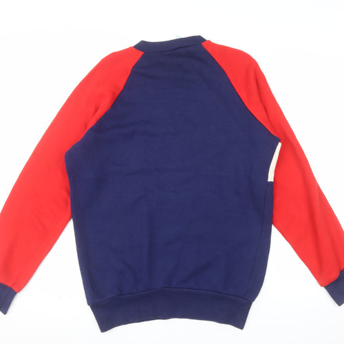 Adidas Mens Multicoloured Retro Logo Pullover Sweatshirt Size S