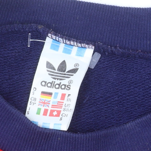 Adidas Mens Multicoloured Retro Logo Pullover Sweatshirt Size S