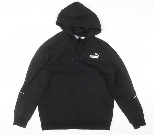 Puma Men's Black Pullover Hoodie M Regular Fit Sportswear