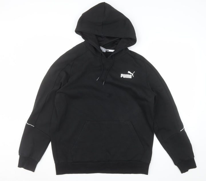 Puma Men's Black Pullover Hoodie M Regular Fit Sportswear
