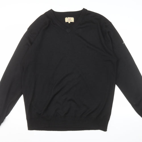 Woodworm Men’s Black 3XL V-Neck Golf Pullover Jumper