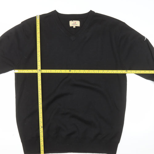 Woodworm Men’s Black 3XL V-Neck Golf Pullover Jumper