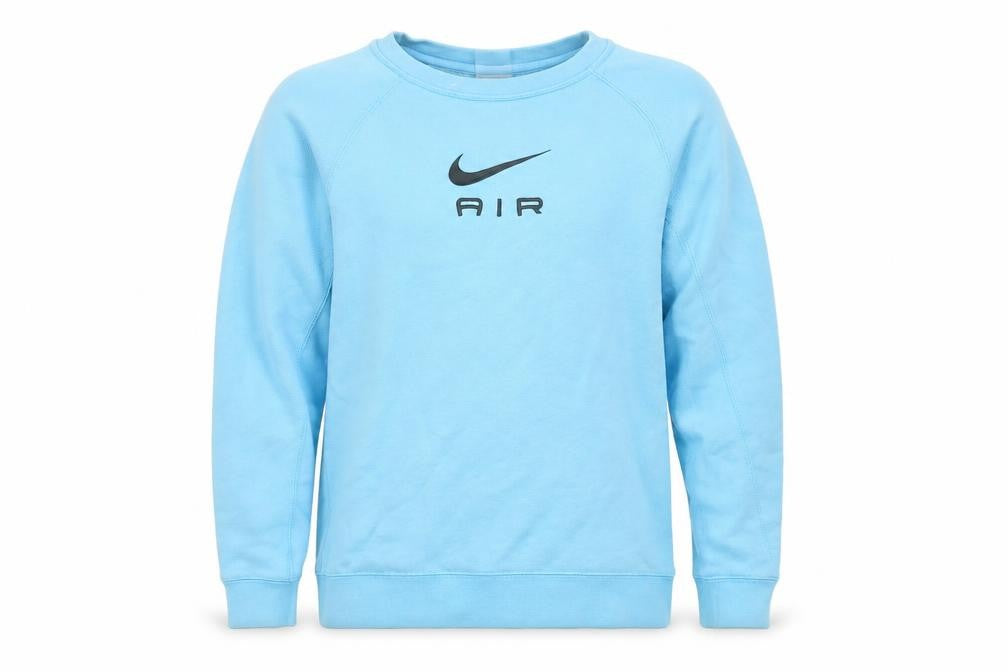 Nike Girls Blue Pullover Sweatshirt L 147-158cm Logo Graphic Fleece