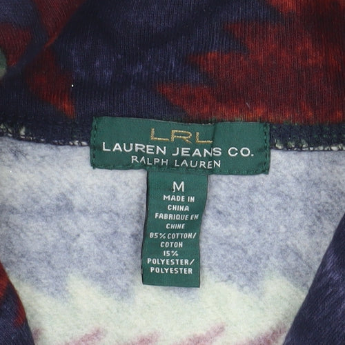 Lauren Ralph Lauren Women’s Multicoloured Aztec Cardigan Hoodie M Cotton Blend