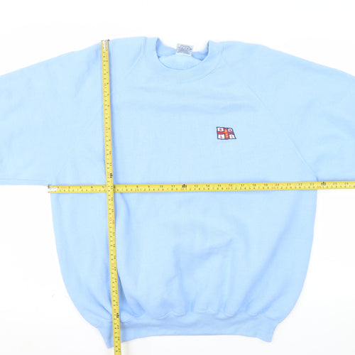 Lifeboats Men's Blue XL Crew Neck Pullover Sweatshirt