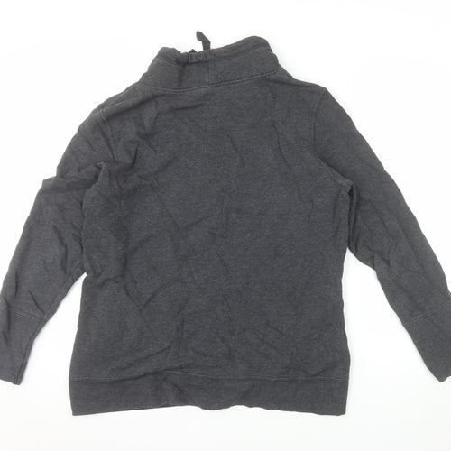 Puma Women Dark Grey XL Pullover Sweatshirt with Logo Design