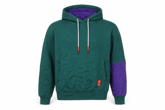 Front view of Nike Men's Green Pullover Hoodie M Sports Fleece Hooded Sweatshirt
