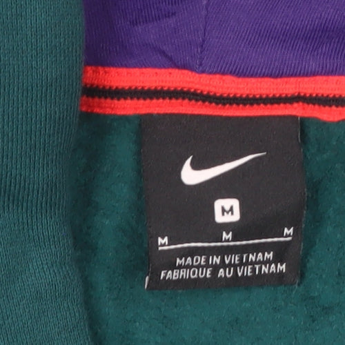 Nike Men's Green Pullover Hoodie M Sports Fleece Hooded Sweatshirt