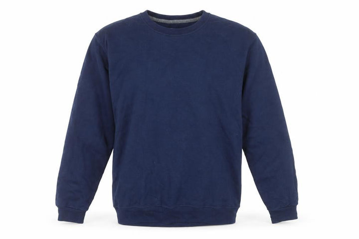 Athletic Works Men's Blue Crew Neck Long Sleeve Pullover Sweatshirt S