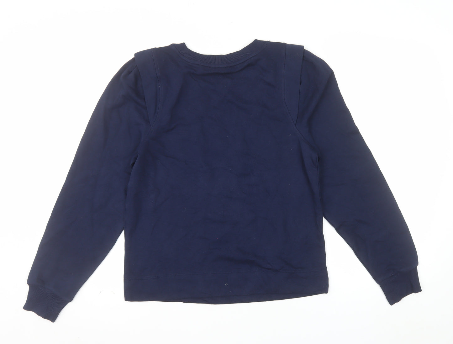 LOFT Women's Navy Blue Crew Neck Pullover Sweatshirt Size S