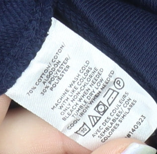 LOFT Women's Navy Blue Crew Neck Pullover Sweatshirt Size S
