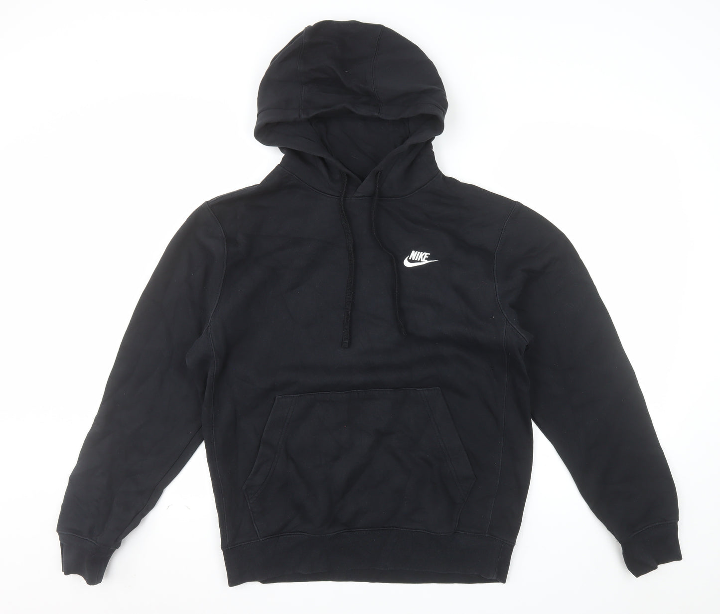 Nike Men's Black Pullover Hoodie Small Regular Fit Fleece Sportswear
