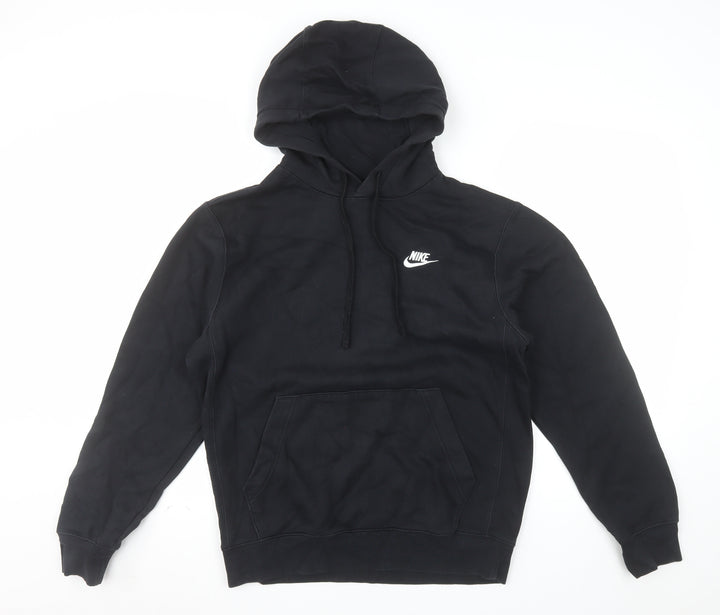 Nike Men's Black Pullover Hoodie Small Regular Fit Fleece Sportswear