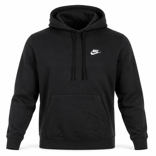 Nike Men's Black Pullover Hoodie Small Regular Fit Fleece Sportswear