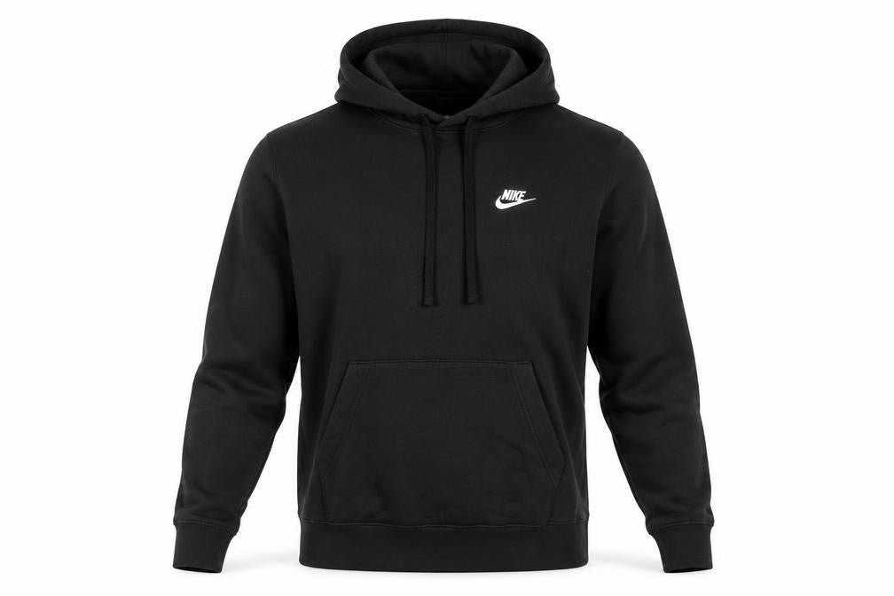 Nike Men's Black Pullover Hoodie Small Regular Fit Fleece Sportswear
