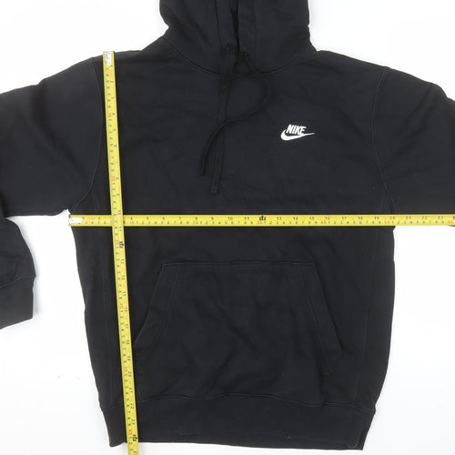 Nike Men's Black Pullover Hoodie Small Regular Fit Fleece Sportswear