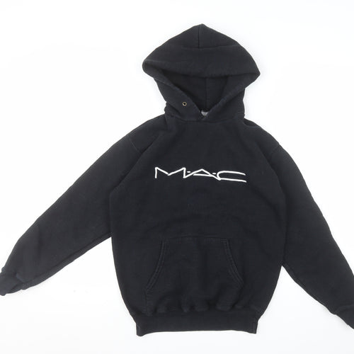 Fruit of the Loom Women’s Black MAC Logo Pullover Hoodie Size S