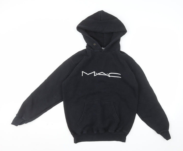 Fruit of the Loom Women’s Black MAC Logo Pullover Hoodie Size S