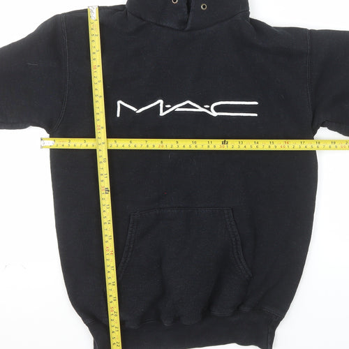 Fruit of the Loom Women’s Black MAC Logo Pullover Hoodie Size S