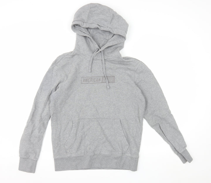 American Eagle Women Grey XS Pullover Hoodie 100% Cotton Casual
