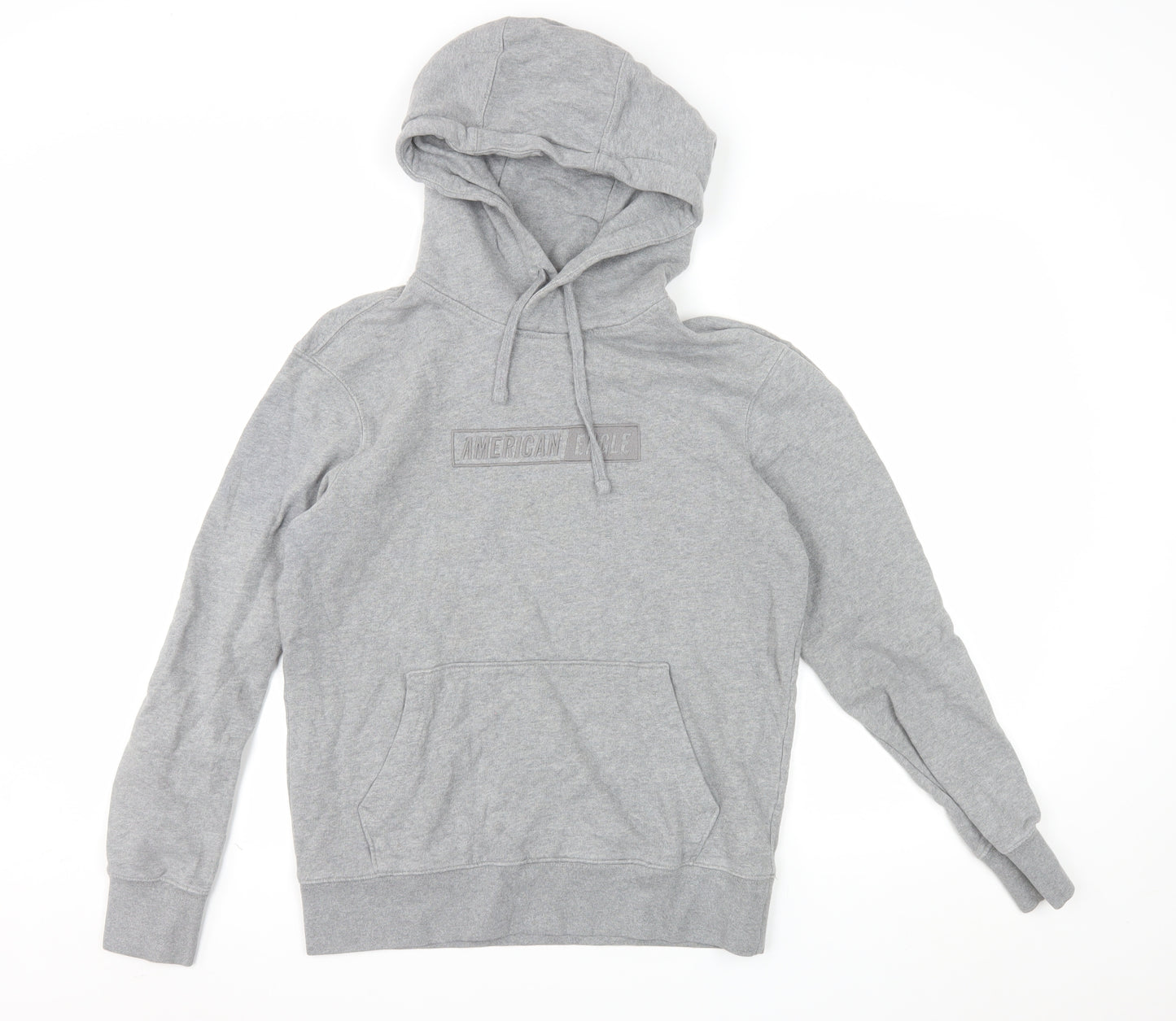 American Eagle Women Grey XS Pullover Hoodie 100% Cotton Casual