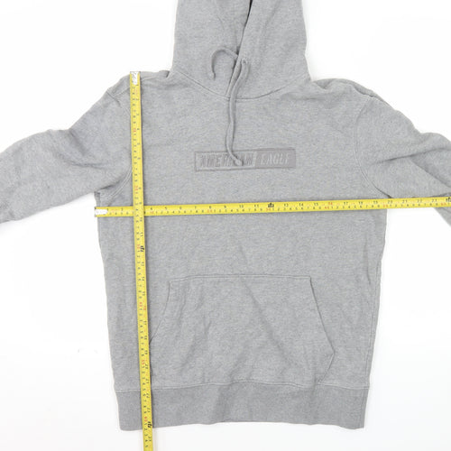 American Eagle Women Grey XS Pullover Hoodie 100% Cotton Casual