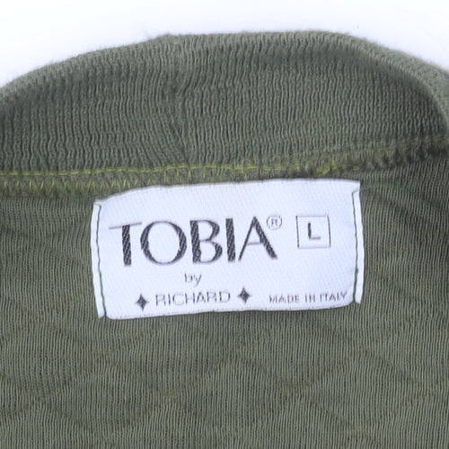 Tobia by Richard Men's Green Aztec Knit Cardigan L