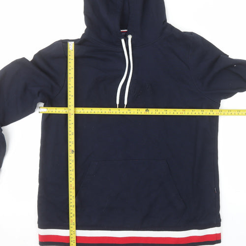 Tommy Hilfiger Women's Navy Pullover Hoodie Size L Classic Fit