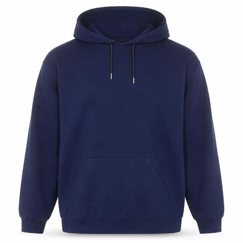 Fruit of the Loom Men's Blue Pullover Hoodie L Regular Fit Fleece