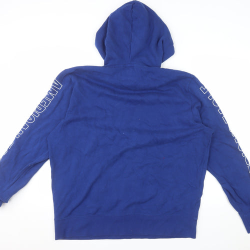 American Eagle Men's Blue XL Pullover Hoodie Super Soft Fleece