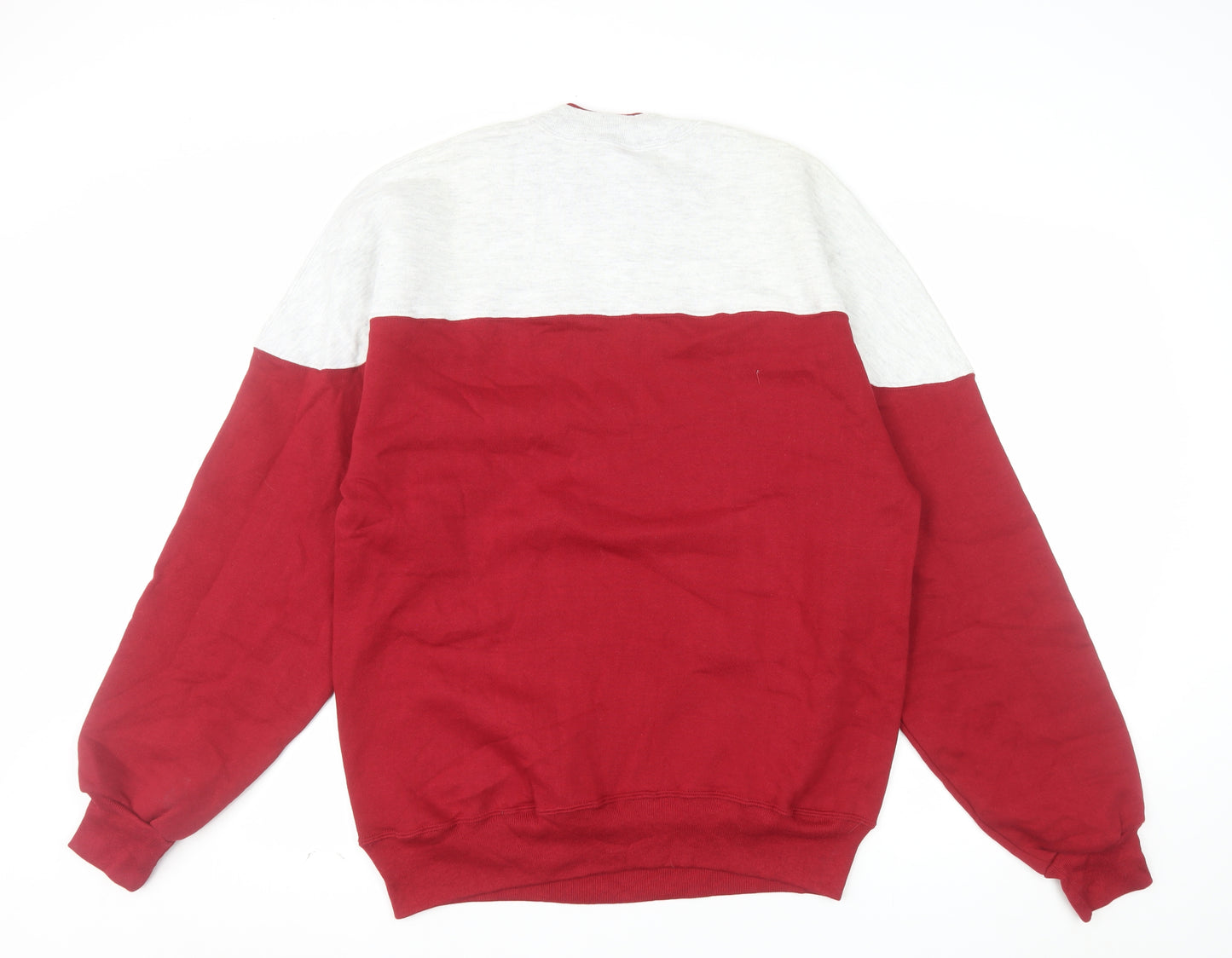Russell Athletic Men’s Red Grey Pullover Sweatshirt L Vintage Regular Fit